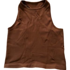 Racerback brown high neck